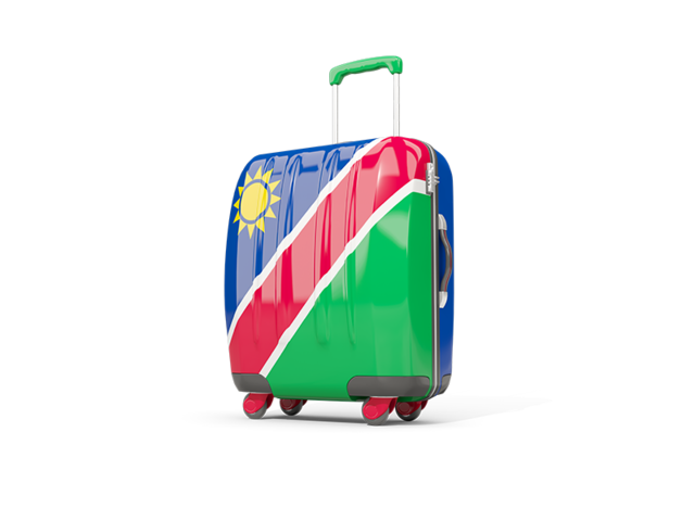 Suitcase with flag. Download flag icon of Namibia at PNG format