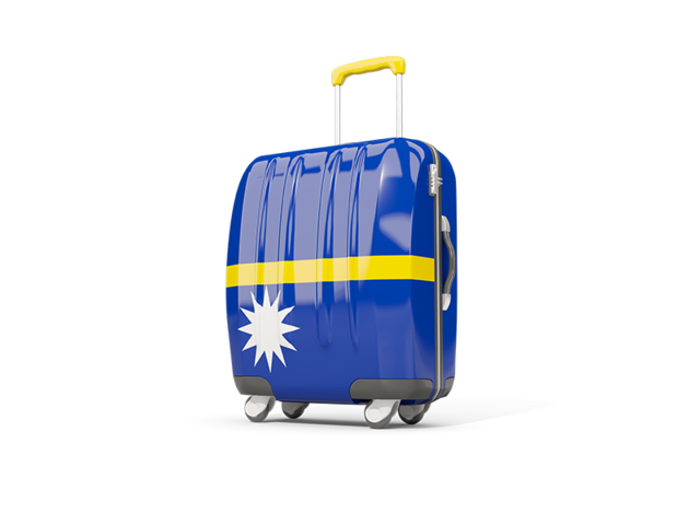 Suitcase with flag. Download flag icon of Nauru at PNG format