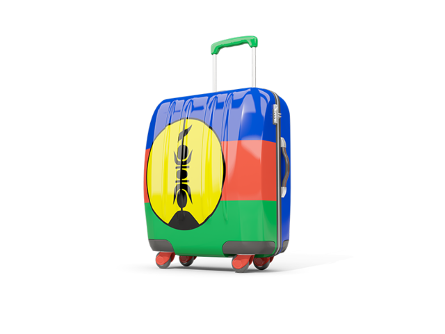 Suitcase with flag. Download flag icon of New Caledonia at PNG format