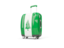 Norfolk Island. Suitcase with flag. Download icon.