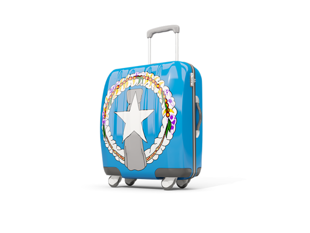 Suitcase with flag. Download flag icon of Northern Mariana Islands at PNG format
