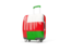 Oman. Suitcase with flag. Download icon.