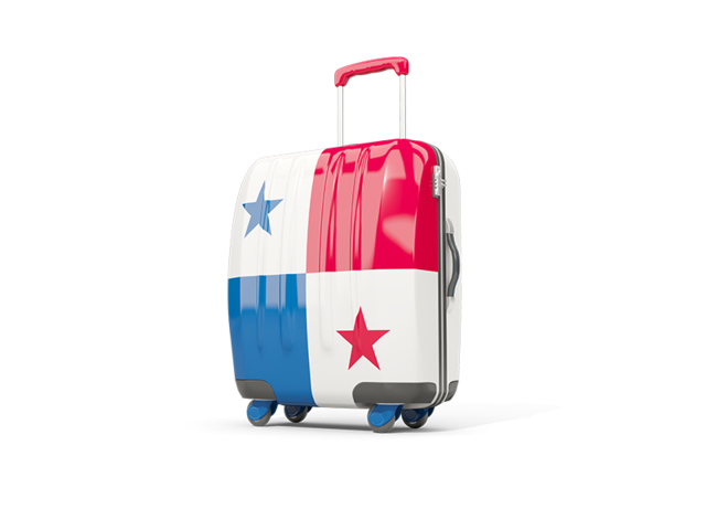 Suitcase with flag. Download flag icon of Panama at PNG format