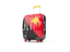 Papua New Guinea. Suitcase with flag. Download icon.