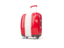 Peru. Suitcase with flag. Download icon.