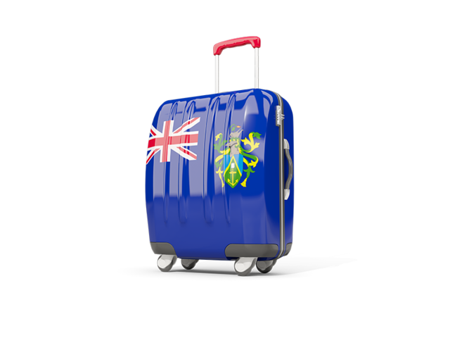 Suitcase with flag. Download flag icon of Pitcairn Islands at PNG format