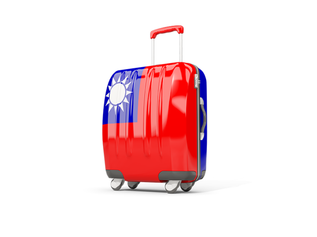 Suitcase with flag. Download flag icon of Taiwan at PNG format