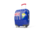 Saint Helena. Suitcase with flag. Download icon.