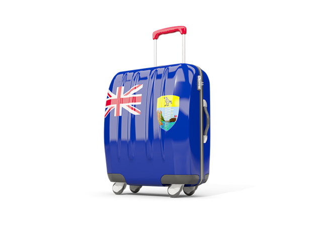 Suitcase with flag. Download flag icon of Saint Helena at PNG format