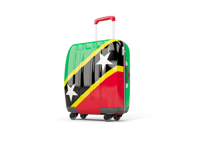 Suitcase with flag. Download flag icon of Saint Kitts and Nevis at PNG format