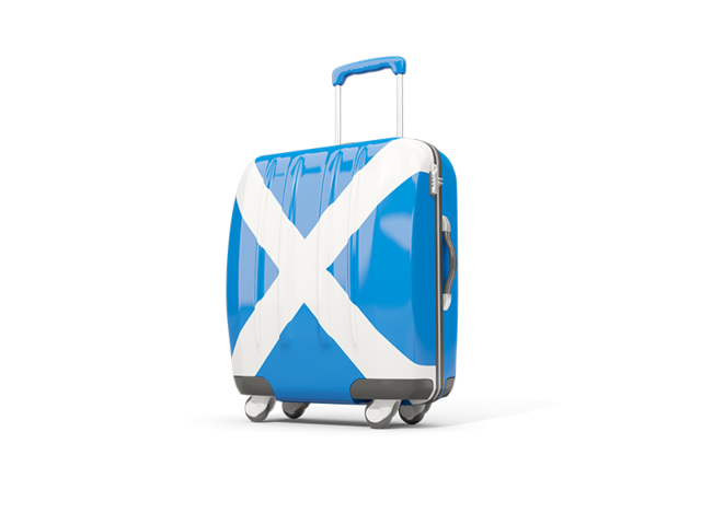 Suitcase with flag. Download flag icon of Scotland at PNG format