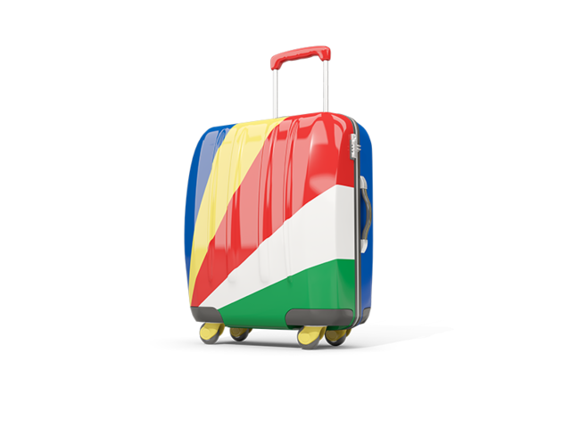 Suitcase with flag. Download flag icon of Seychelles at PNG format