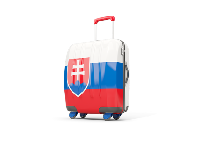 Suitcase with flag. Download flag icon of Slovakia at PNG format