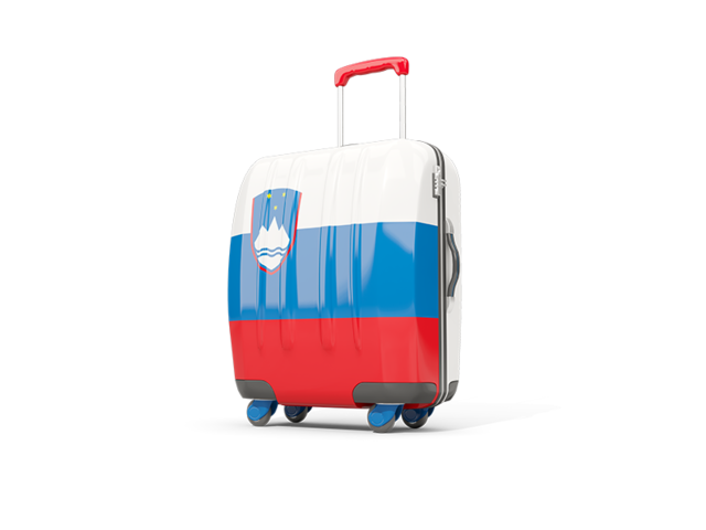 Suitcase with flag. Download flag icon of Slovenia at PNG format