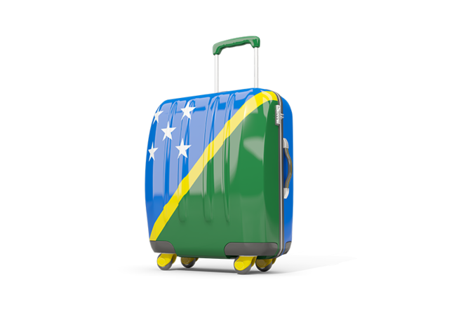 Suitcase with flag. Download flag icon of Solomon Islands at PNG format