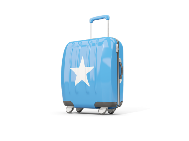 Suitcase with flag. Download flag icon of Somalia at PNG format