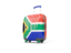 South Africa. Suitcase with flag. Download icon.