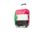 Sudan. Suitcase with flag. Download icon.