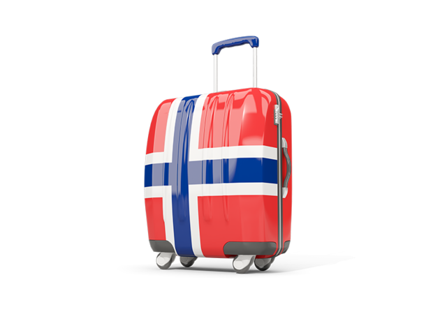 Suitcase with flag. Download flag icon of Svalbard and Jan Mayen at PNG format