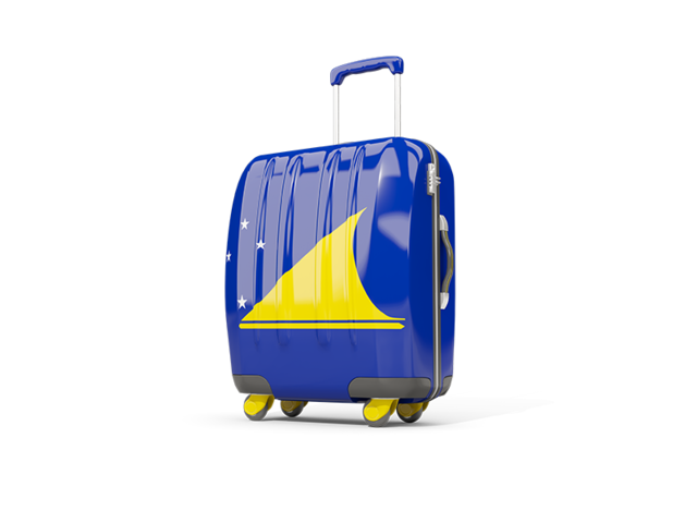 Suitcase with flag. Download flag icon of Tokelau at PNG format