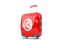 Tunisia. Suitcase with flag. Download icon.