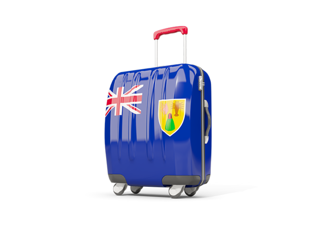 Suitcase with flag. Download flag icon of Turks and Caicos Islands at PNG format