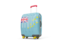 Tuvalu. Suitcase with flag. Download icon.