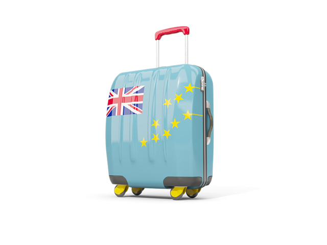Suitcase with flag. Download flag icon of Tuvalu at PNG format