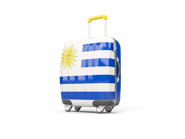 Suitcase with flag. Download flag icon of Uruguay at PNG format