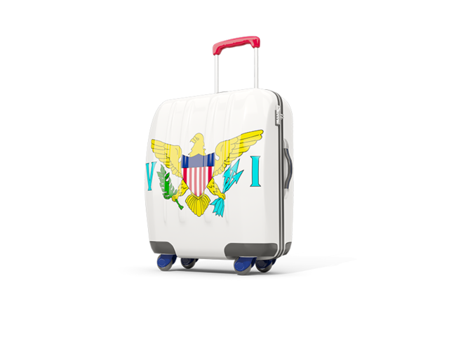 Suitcase with flag. Download flag icon of Virgin Islands of the United States at PNG format