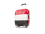 Yemen. Suitcase with flag. Download icon.