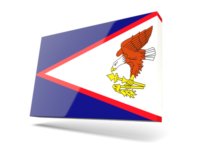 Тонкая прямоугольная иконка. Скачать флаг. Американское Самоа