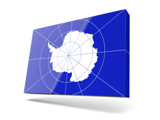 Thin rectangular icon. Download flag icon of Antarctica at PNG format