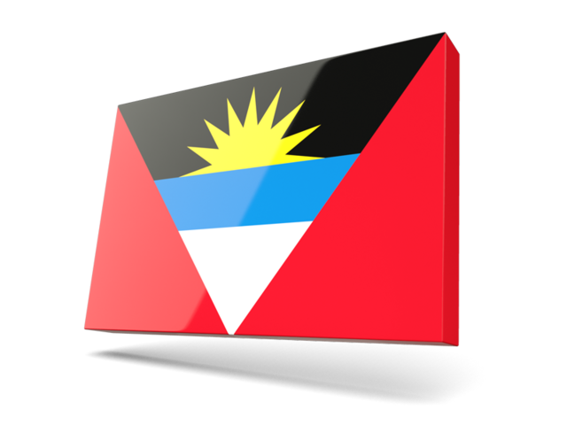 Thin rectangular icon. Download flag icon of Antigua and Barbuda at PNG format