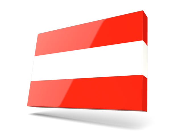 Thin rectangular icon. Download flag icon of Austria at PNG format