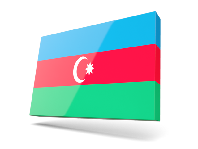Thin rectangular icon. Download flag icon of Azerbaijan at PNG format
