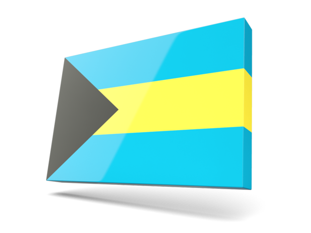 Thin rectangular icon. Download flag icon of Bahamas at PNG format