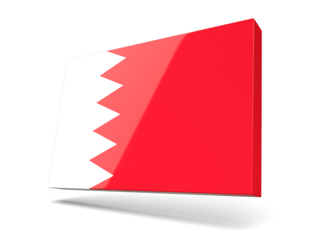 Thin rectangular icon. Download flag icon of Bahrain at PNG format