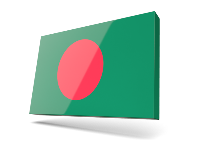 Тонкая прямоугольная иконка. Скачать флаг. Бангладеш