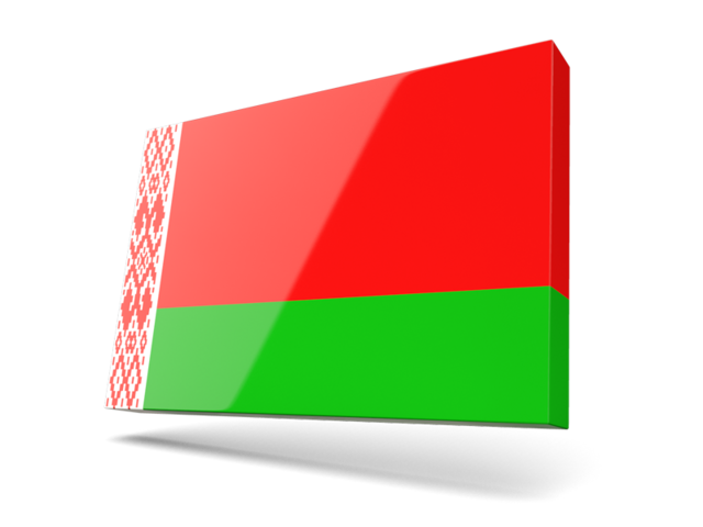 Тонкая прямоугольная иконка. Скачать флаг. Белоруссия