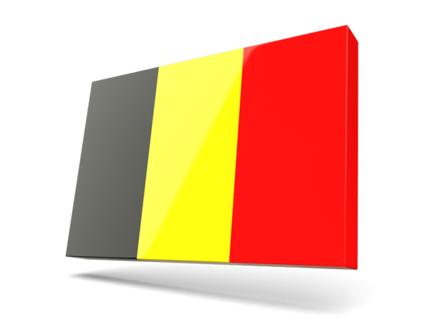 Тонкая прямоугольная иконка. Скачать флаг. Бельгия