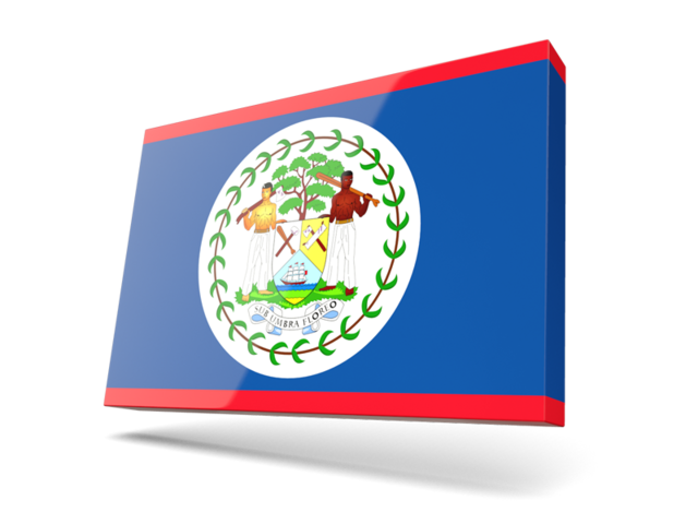 Thin rectangular icon. Download flag icon of Belize at PNG format