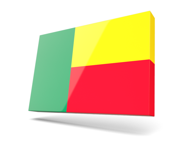 Thin rectangular icon. Download flag icon of Benin at PNG format