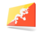 Bhutan. Thin rectangular icon. Download icon.