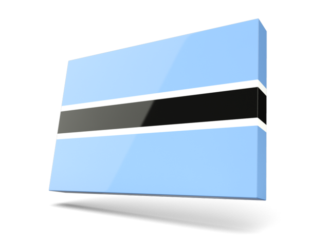 Thin rectangular icon. Download flag icon of Botswana at PNG format