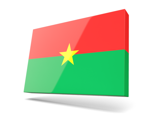 Thin rectangular icon. Download flag icon of Burkina Faso at PNG format