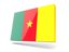 Cameroon. Thin rectangular icon. Download icon.