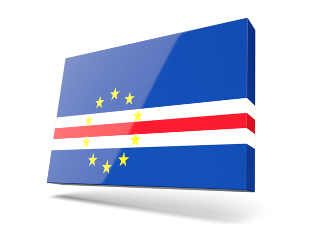 Thin rectangular icon. Download flag icon of Cape Verde at PNG format