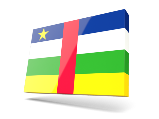 Thin rectangular icon. Download flag icon of Central African Republic at PNG format