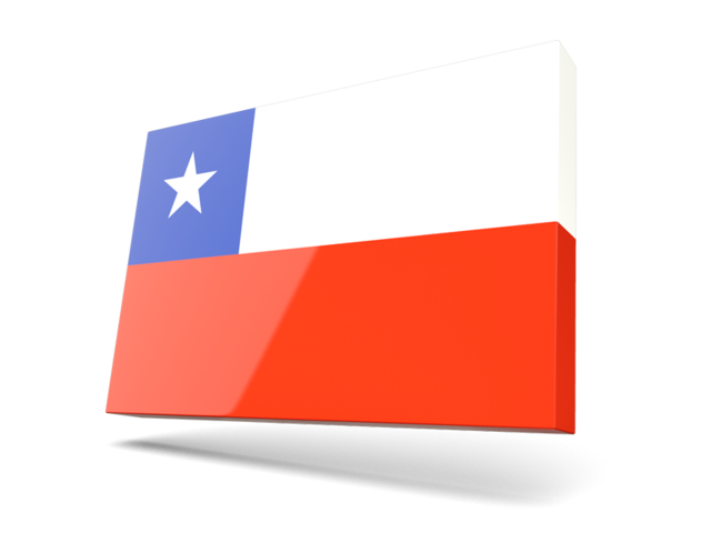 Тонкая прямоугольная иконка. Скачать флаг. Чили
